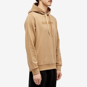 Burberry Ansdell Logo Hoodie Camel Size Small